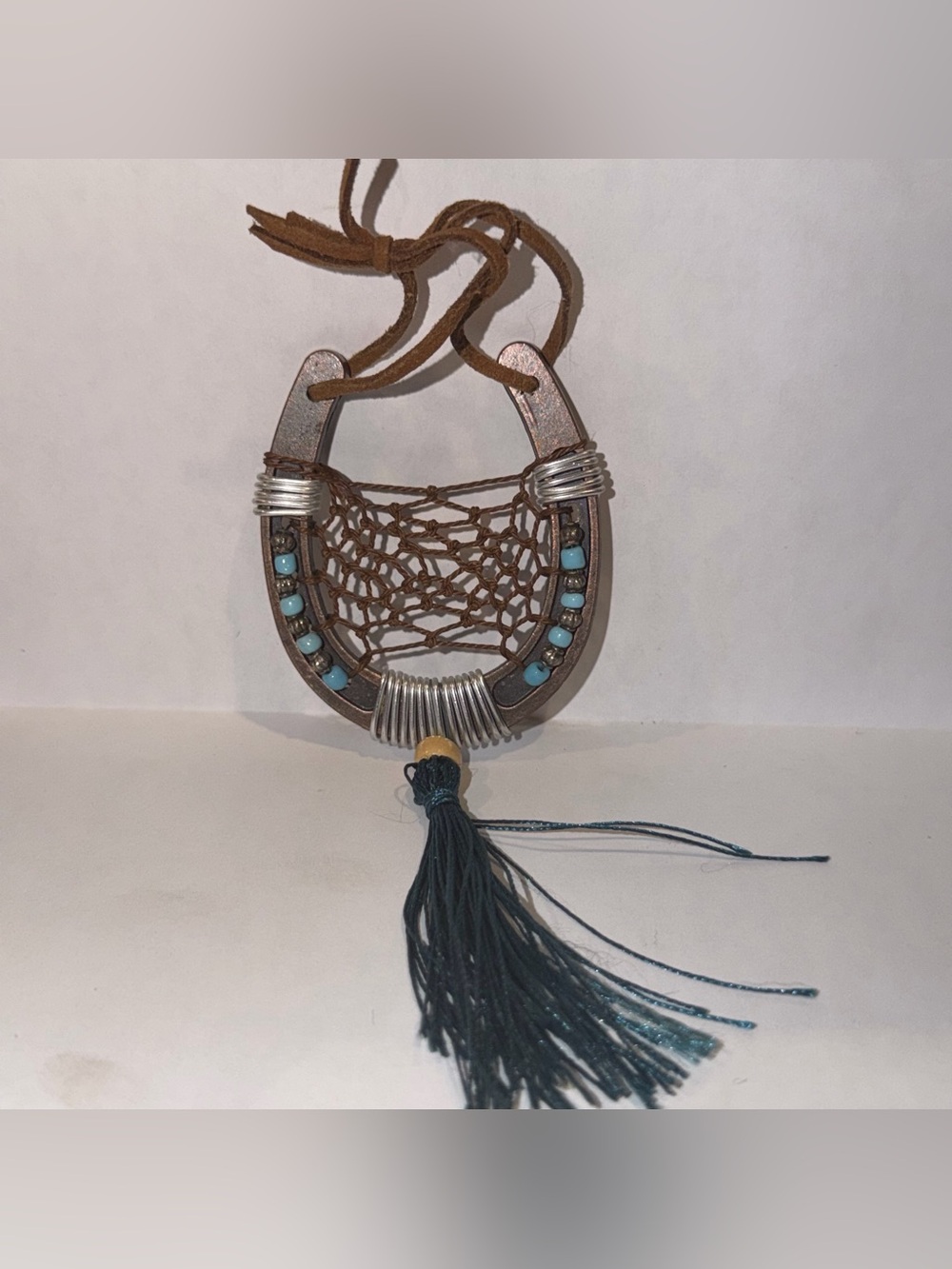 Handcrafted Native American Horseshoe Dreamcatcher